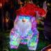 HOLOGRAM BABBO NATALE IRIDESCENTE C/LED CM.35H (2pz)